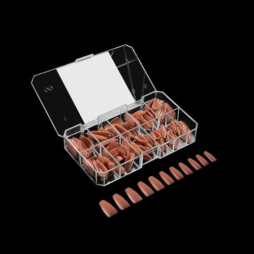 Apres Neutrals Gel-X Imani Box Of 150 Count (Pack of 1) Natural Coffin Medium