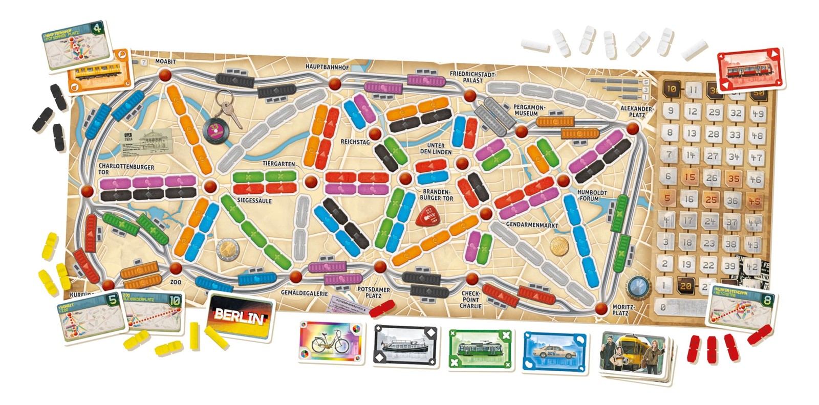 Asmodee Ticket to Ride Berlin Board Game – Train Medium, Multicolor