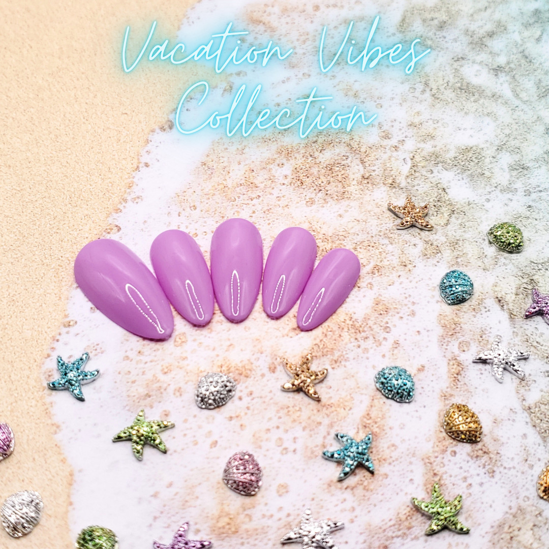 #428 Light Purple Press On Nails | Handmade | Hard Gel Glue On Nails