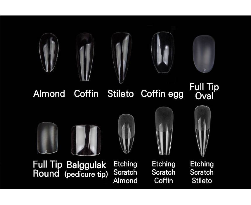 VIC GEL PLUS Malkang Nail Tips 240 pieces / Gel 6g