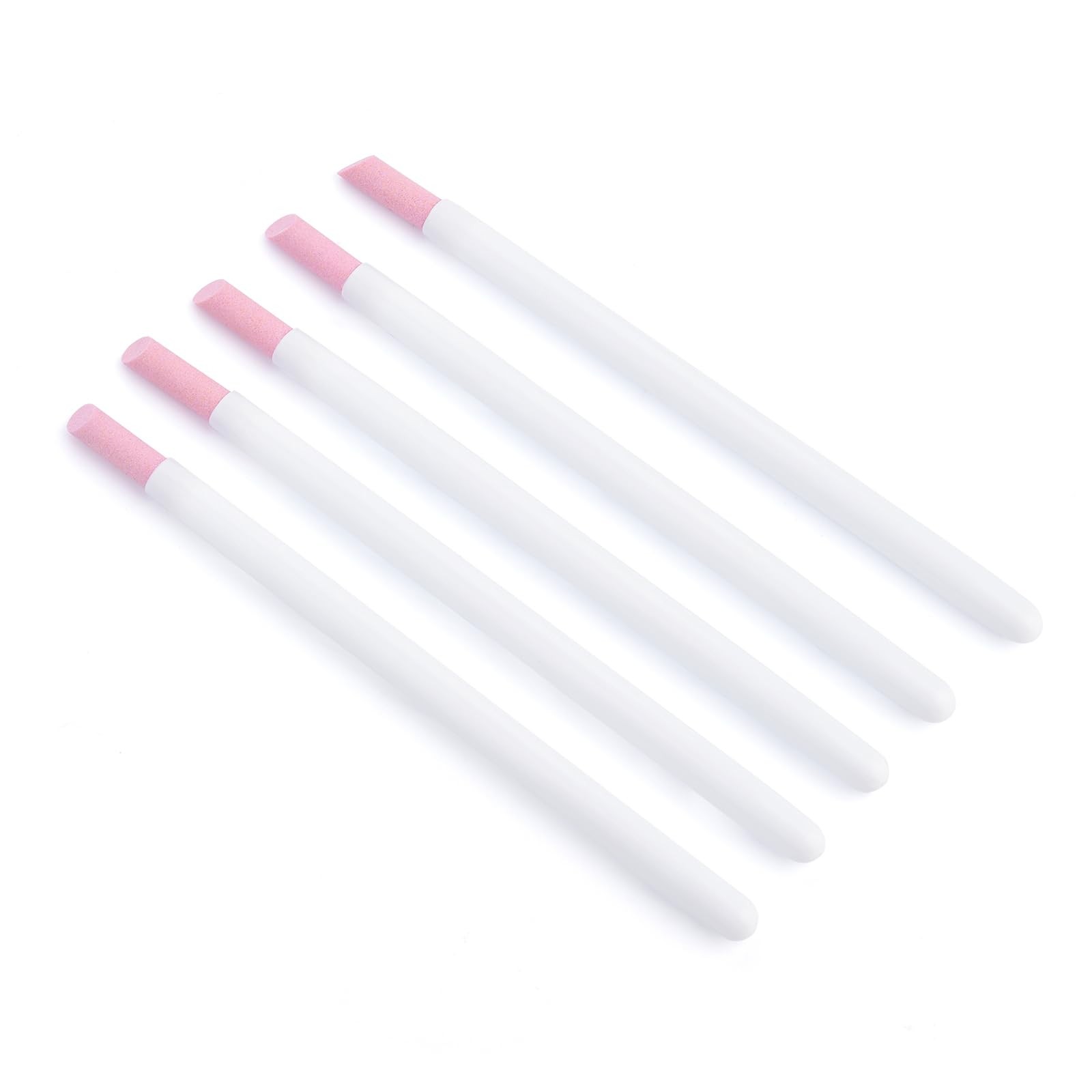 KADS 10Pcs Pumice Stone Nail File Cuticle approx. 14 x 1 cm, White 10pcs