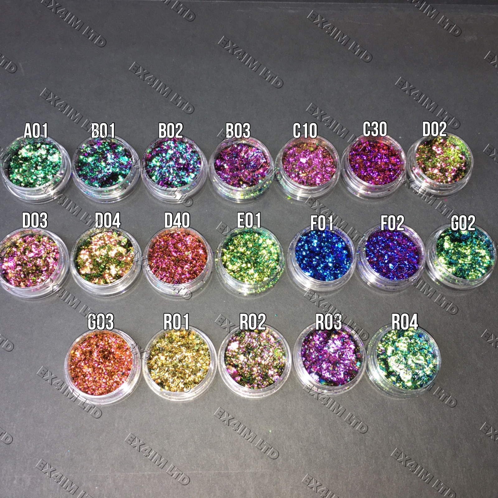 Chameleon Nail Flakes Multichrome Powder Colour Shifting Nails Rose Gold TREND