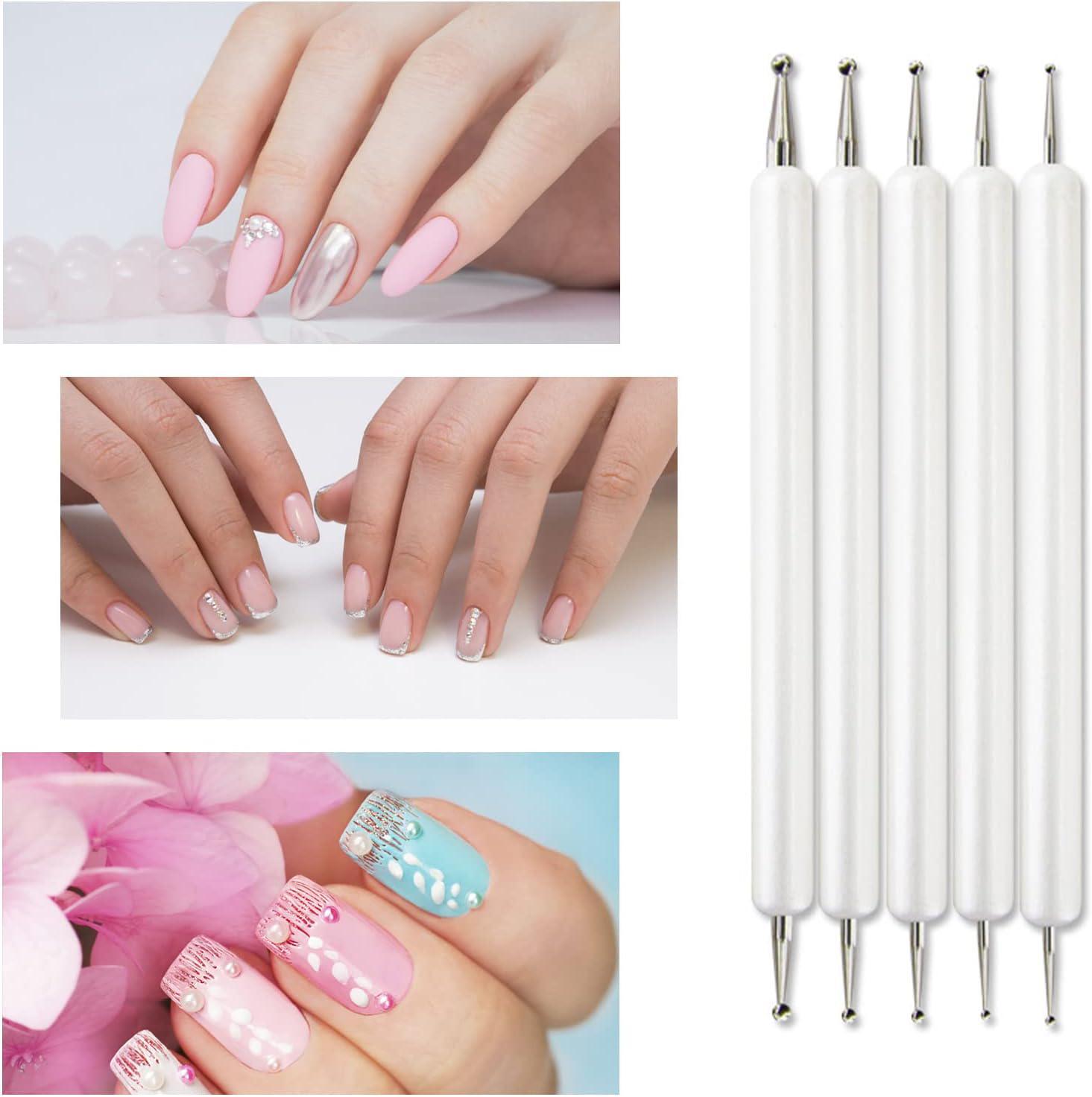 5Pcs Embossing Tool Set with Different Size Double End Tracing Dotting Tool Set