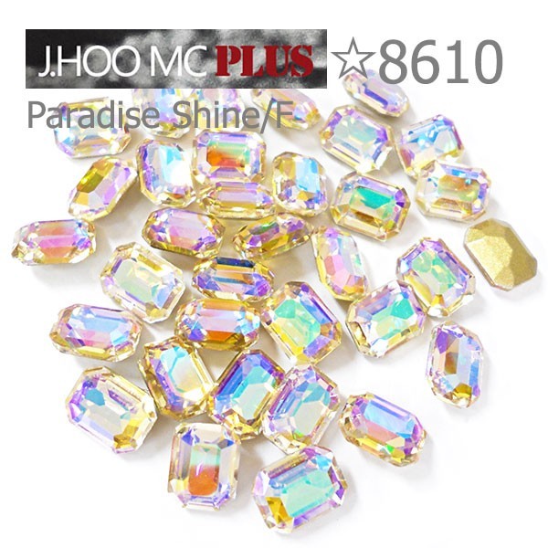 J.HOO Crystal 8610 Octagon V-Cut Fancy Rhinestones 10×8mm Nail Art (6pcs)