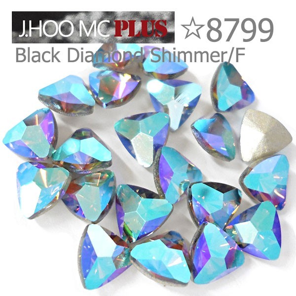 J.HOO Crystal 8799 Trillion V-Cut Fancy Rhinestones 6.1x6mm Nail Art (10pcs)