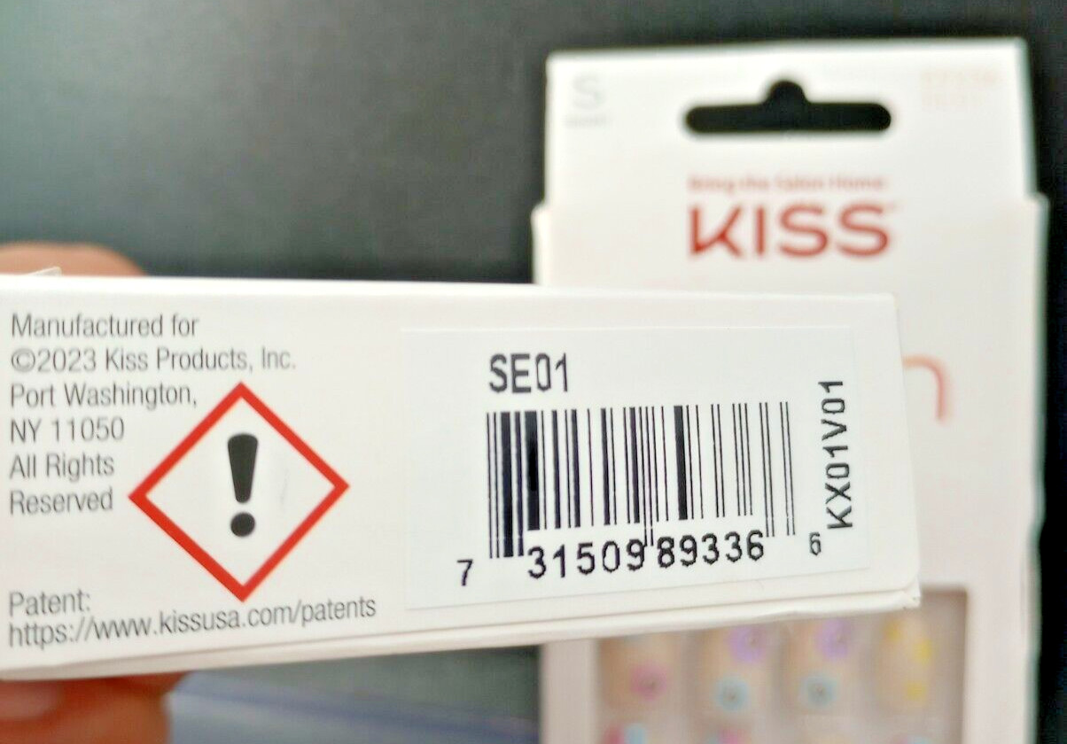 (2 Pack) KISS Salon Design Nails #Short – #89336 SE01 – 24 Nails Each Pack