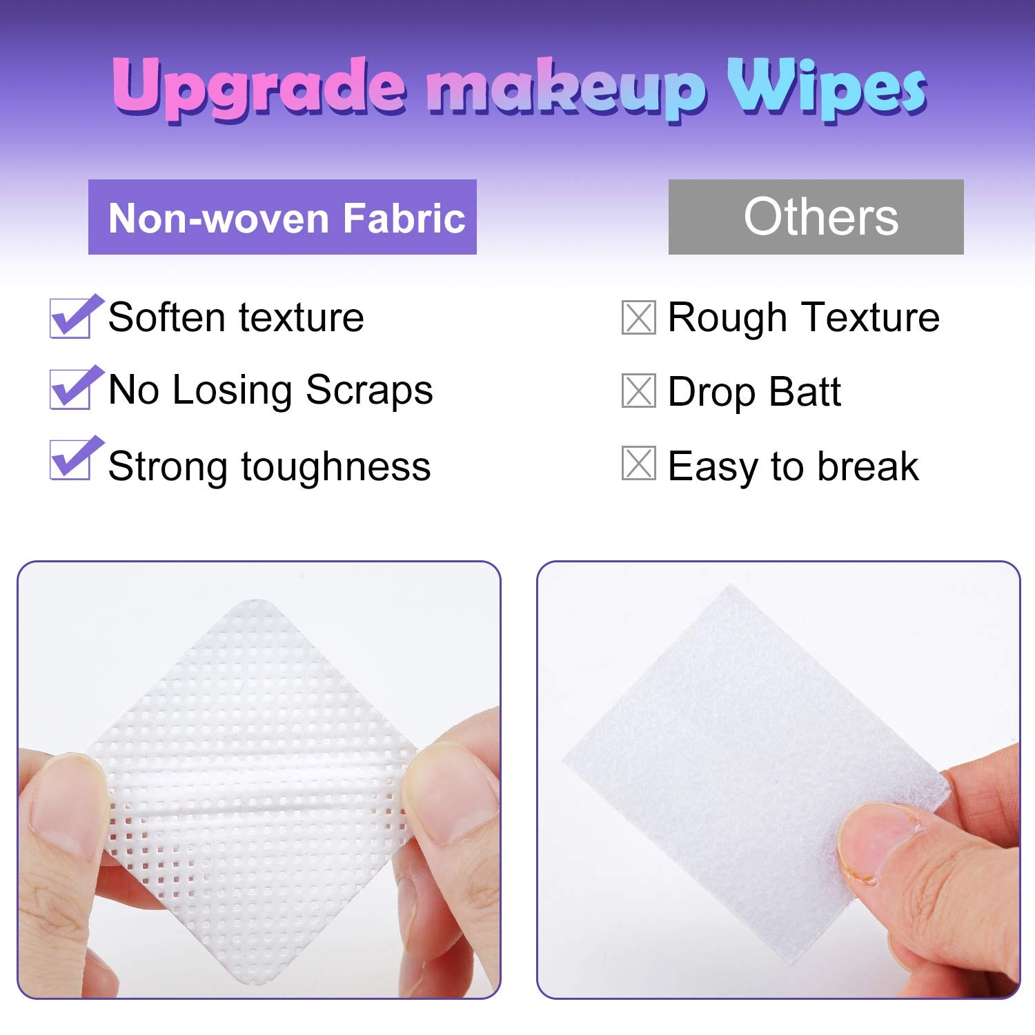 400 Pieces Eyelash Extension Glue Adhesive Wipes 400 Count (Pack of 1), White