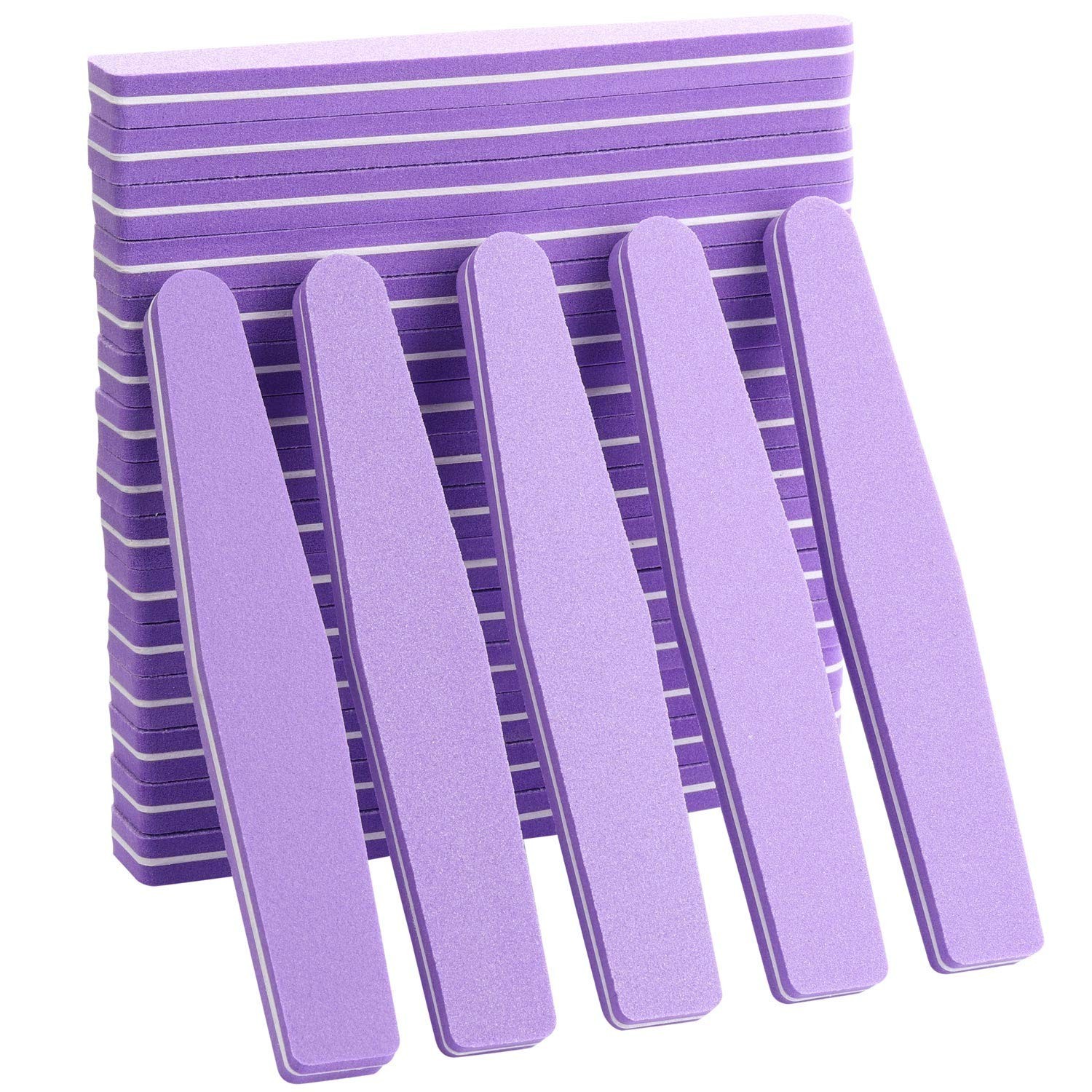 20Pcs Nail Block Buffer Files Sponge Washable Double Sided 100/180 Sanding Bu…