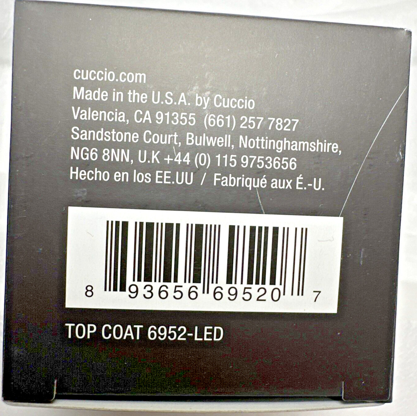 Cuccio Colour Veneer – LED/UV S/O Gel – #5 Top Treatment Top Coat – 75ml / 2.5oz