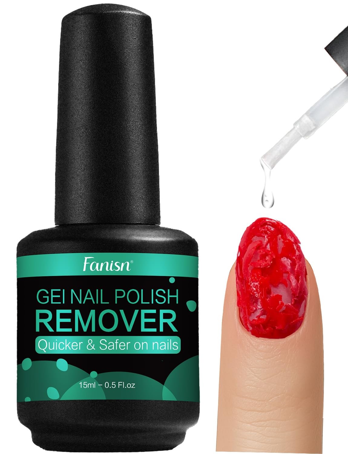 Gel Nail Polish Remover for Home Use – 3-5 Minute Quick 15 Fl Oz (Pack of 1)