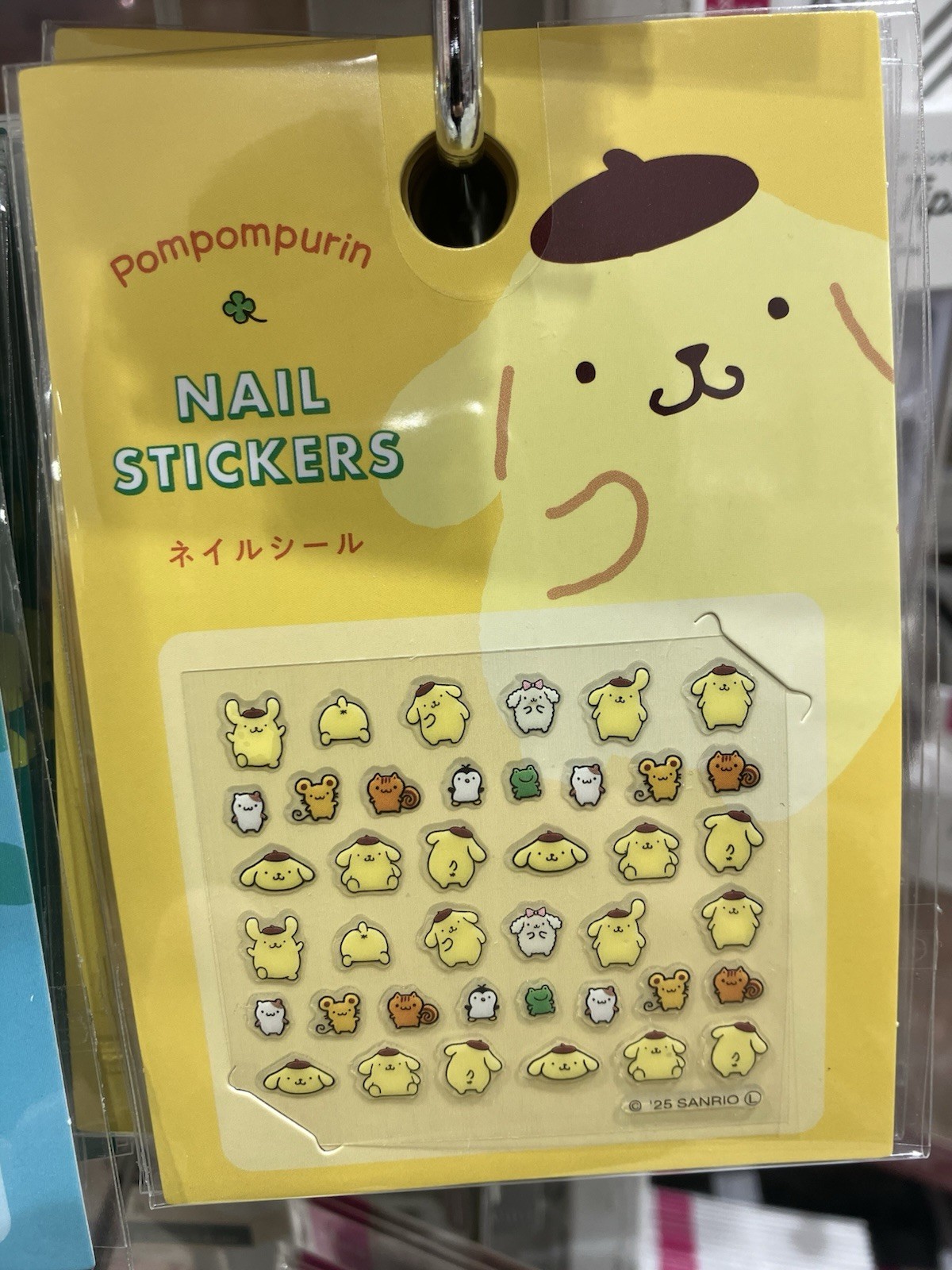 PomPomPurin Nail Sticker Seal Sanrio Nail art 1Seat Ship Japan