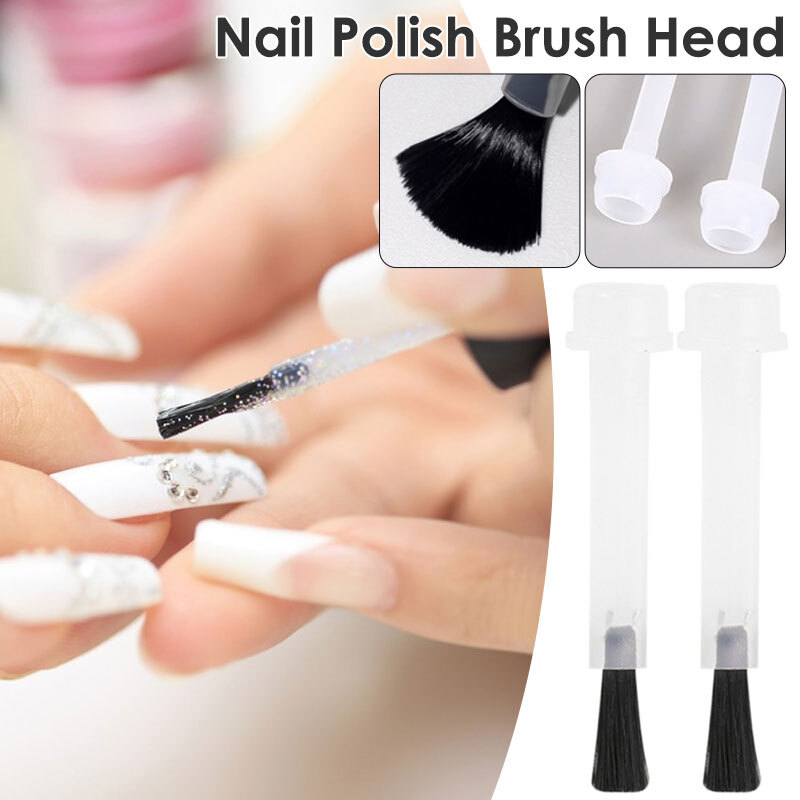 25/66pcs Nail Polish Brush Head Disposable Replacements Brush Kit Manicure Tools