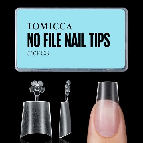 Short Coffin Nail Tips, 510Pcs Acrylic Half Cover Nail short coffin nail tips