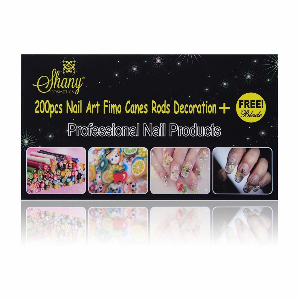 SHANY Nail Art Manicure Fimo Canes with Free Cutter – 200pcs
