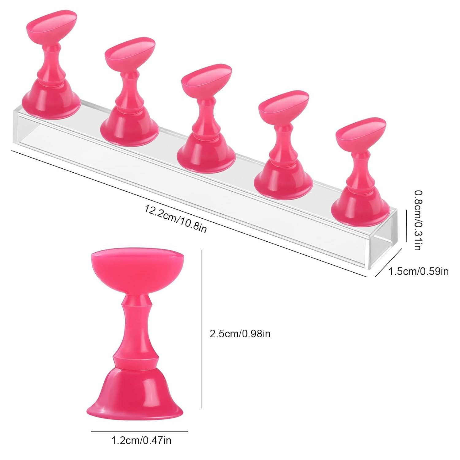 Nail Stand Acrylic Nail Art Display Stand Practice Nail Holder for Painting Nail