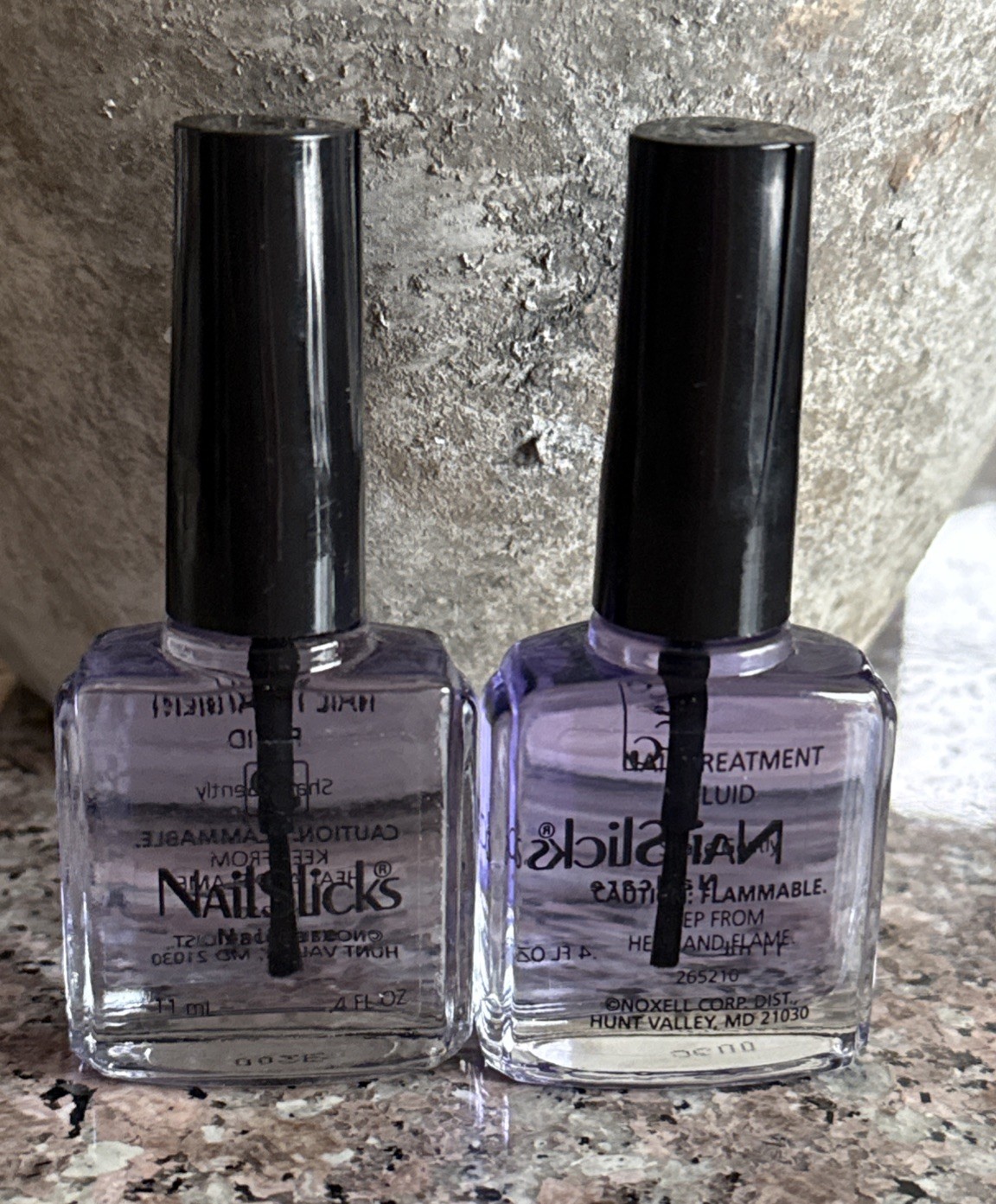 Lot of 2 CoverGirl Nail Slicks Nail Care ~Nail Treatment Fluid .4 oz