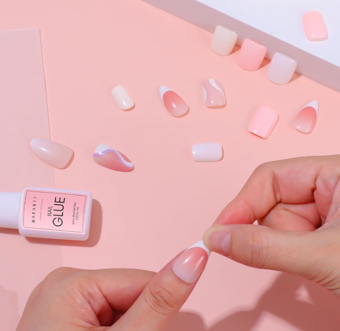Makartt Super Strong Nail Glue Brush-On, Long-Lasting for Press-On Acrylic Nails