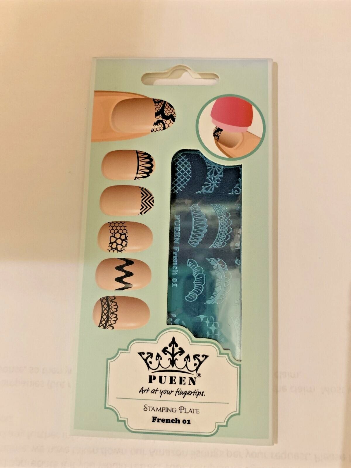 Lot Of 2 Pueen Art Your Fingertips Stamping Plate.