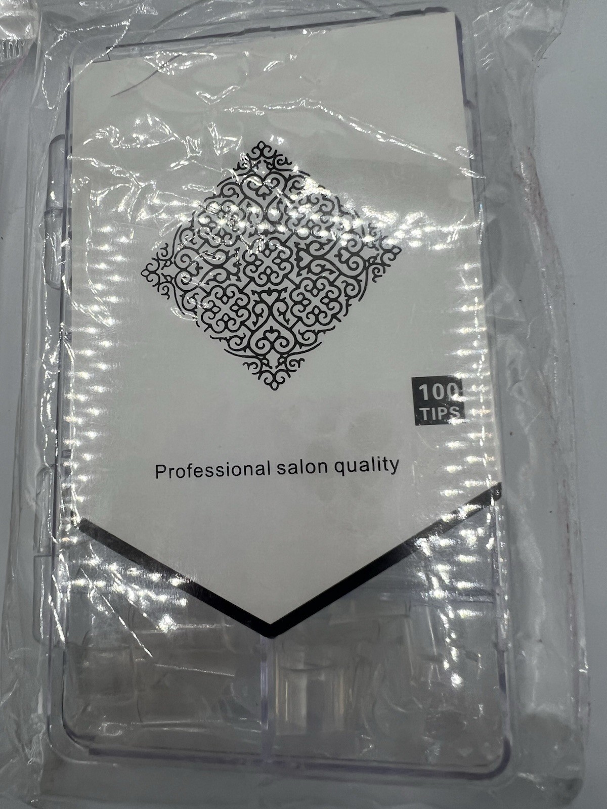200 Clear Nail Tips Square Multiple Sizes Professional Salon Quality