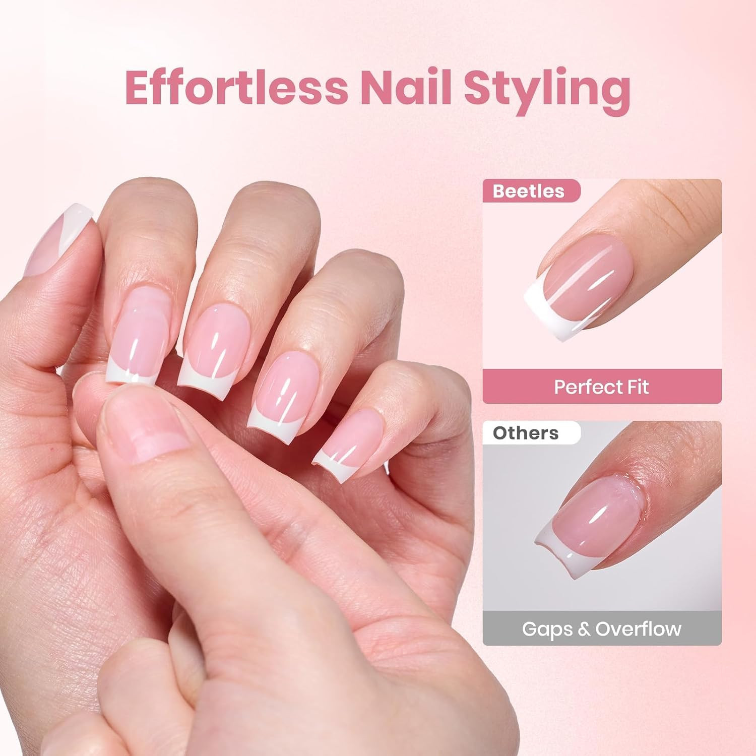 Beetles 30G Solid Nail Glue Gel, Hema-Free & TPO Free | Super Strong for Nail Ti