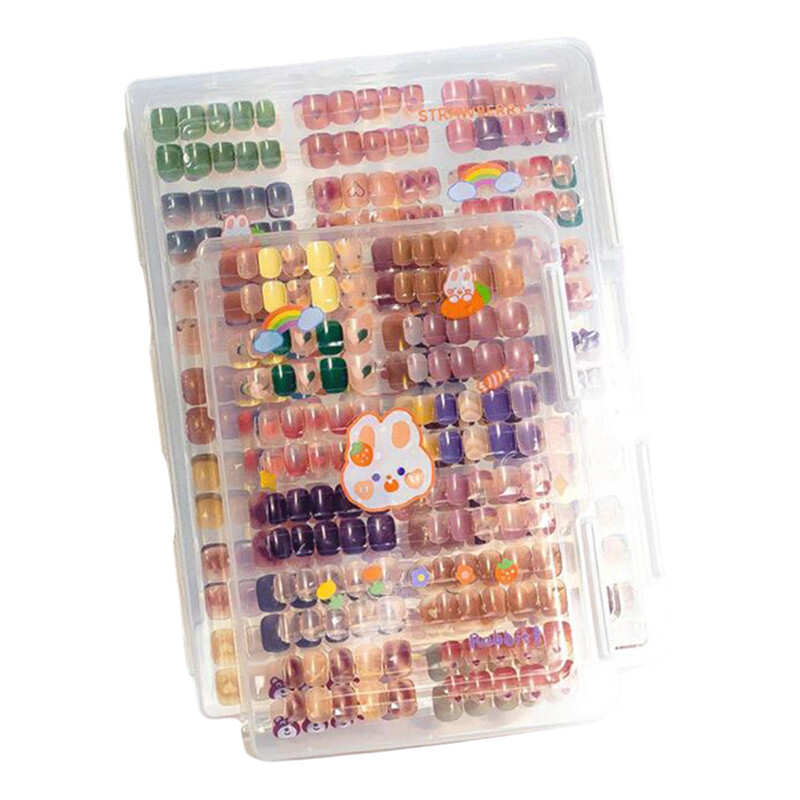 Nail Art Storage Box Nail Wear Dustproof Storage Book Display Color Card Tool