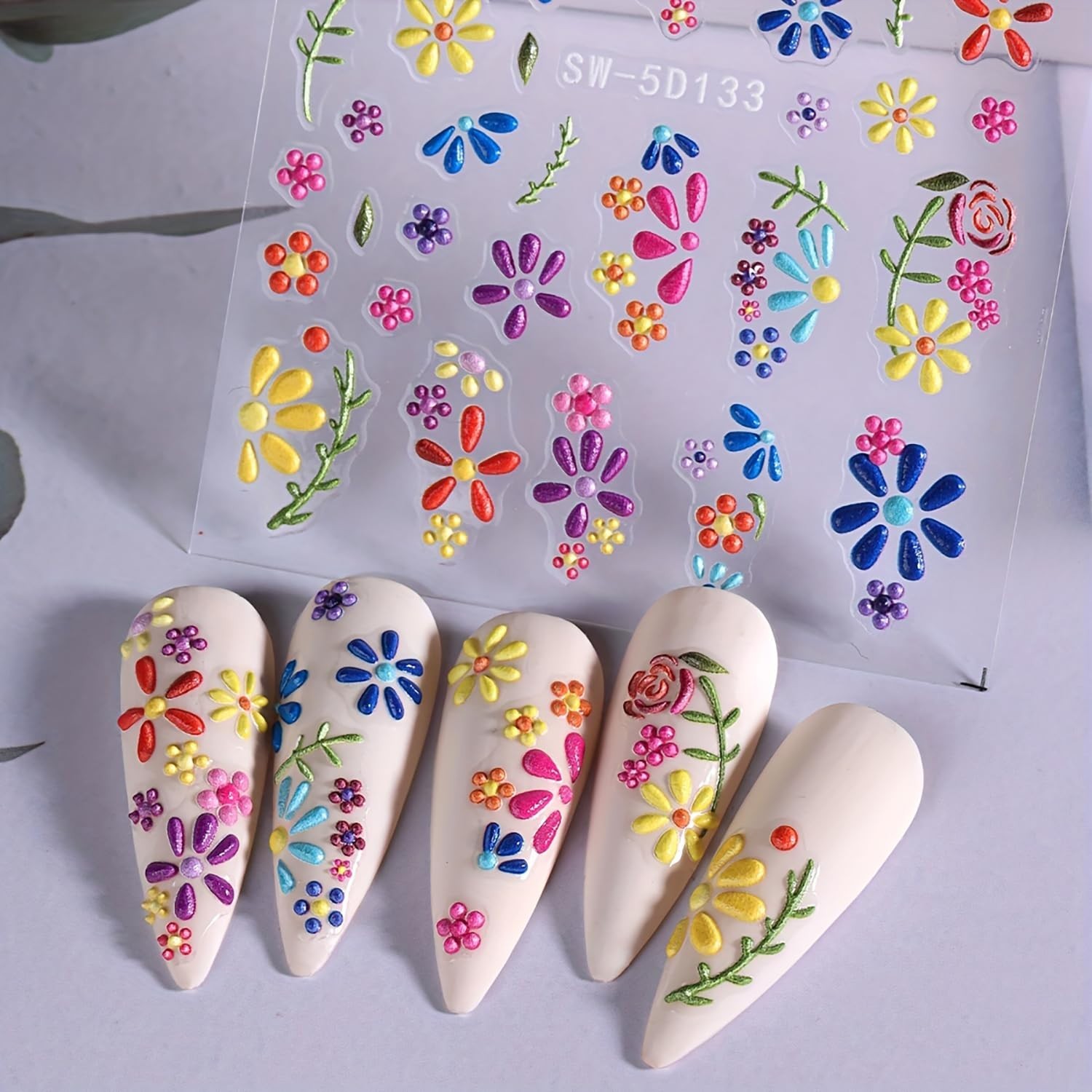 Stylish Spring Nails Stickers – Women’s Charm