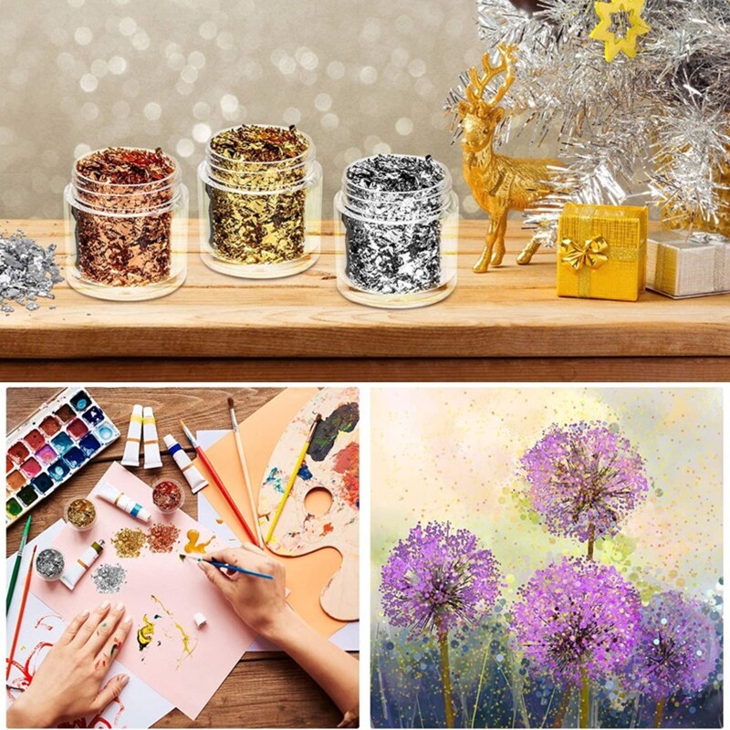 Gold Silver Paper Thin Colored Foil Painting Handicrafts