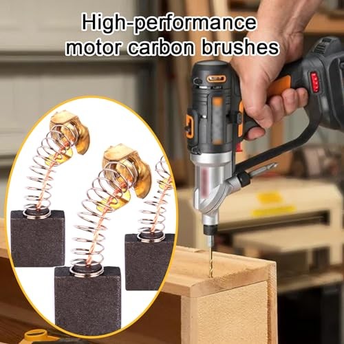 48Pcs Carbon Motor Brush Set,10Sizes Power Tool Replacement Brushes | 48Pcs 10