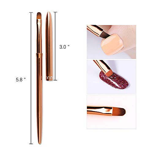 1Pc Kolinsky Acrylic Nail Art Brush UV Gel Builder Nail Painting Pen Salon