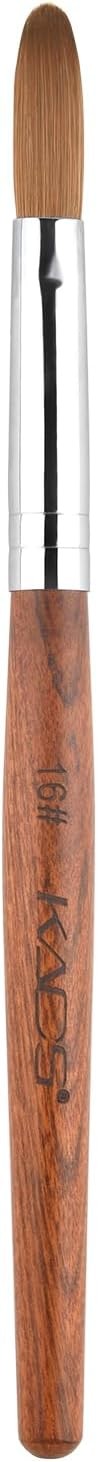 Nail Brush Koliy Sable Acrylic Nail Art Brush Profal Red Wooden