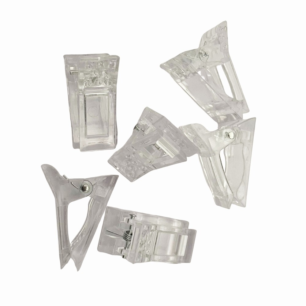 10 Pcs Nail Tips Clip Quick Building Poly Builder Gel DIY Extension Clamp Clips
