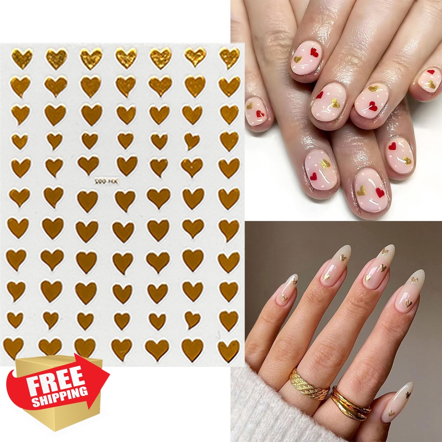 Mdscve Valentines Day Nail Stickers Valentines Heart