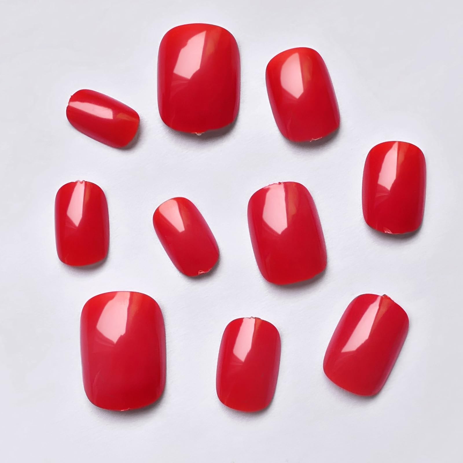 Press On Nails Short Square Glossy Full Cover Nail Kit 240pcs