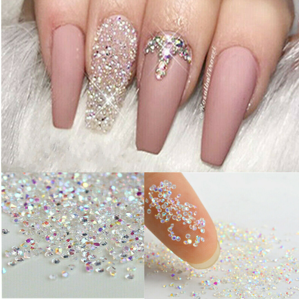 Wholesale Crystal Pixie 3D Nail art Stones Micro Zircon 1.1mm Mini Rhinestones