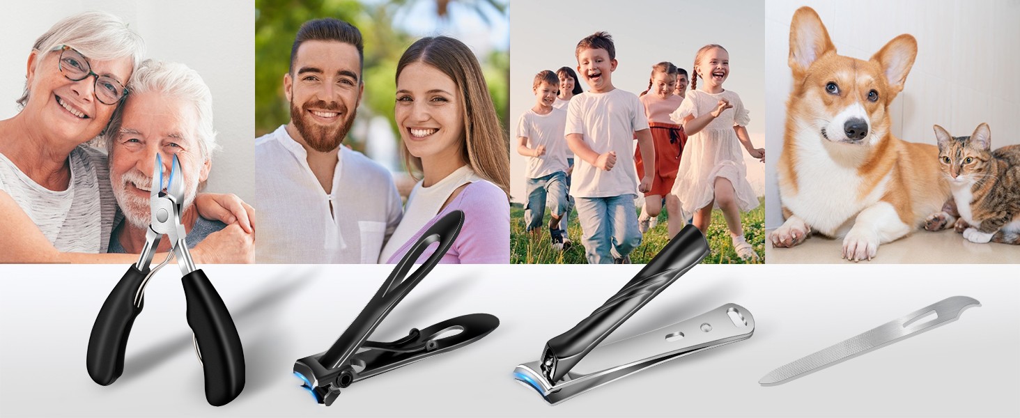 Toe Nail Clippers for Men, Toenail Clippers for Thi Nails for Seniors,