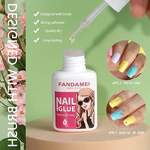 24 Colors Press on Nails Square, 24 Packs 576PCS Press on Medium Square Glossy