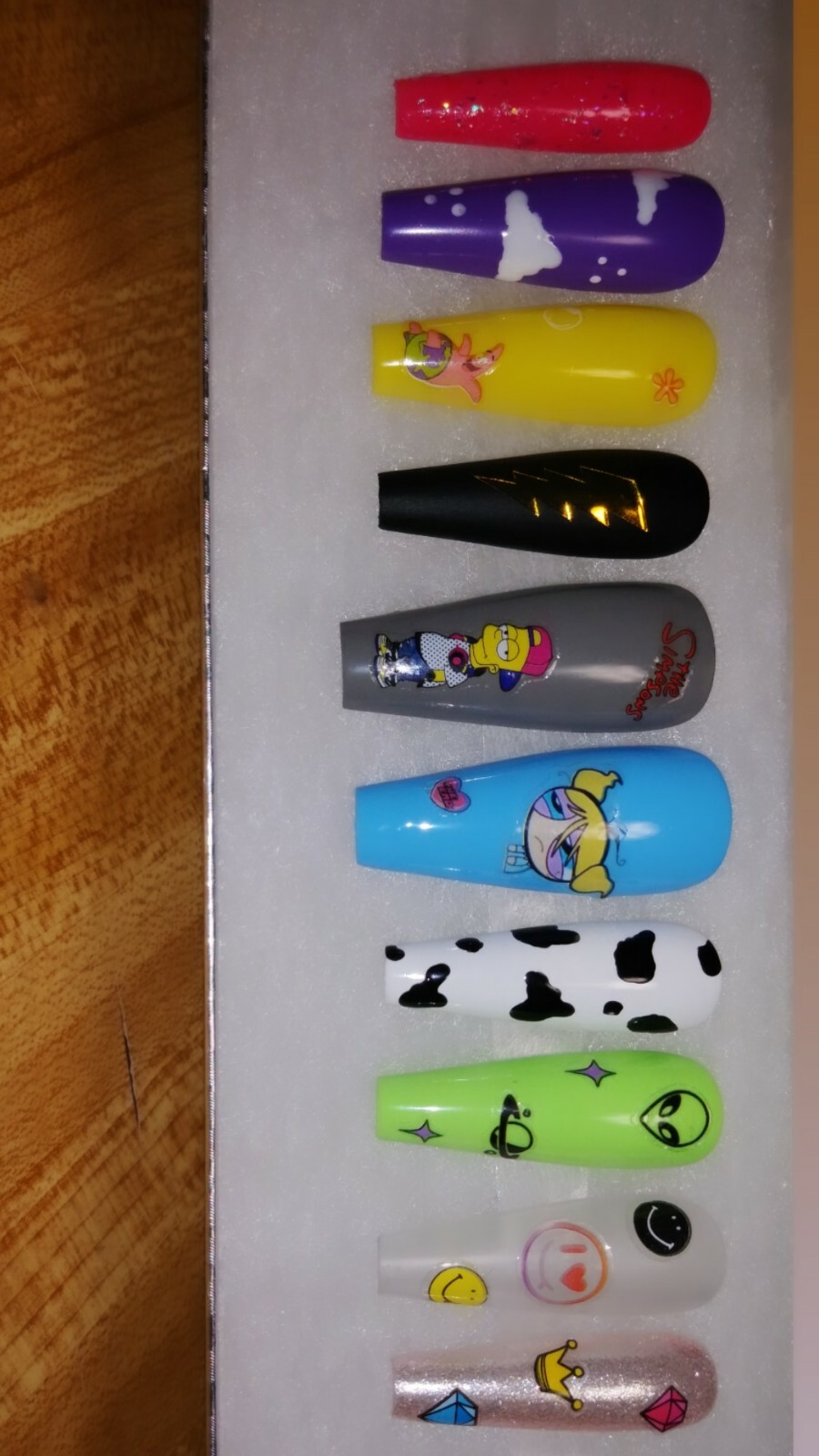 Medium Coffin 90s Mashup Random Design / Multi Theme / Custom