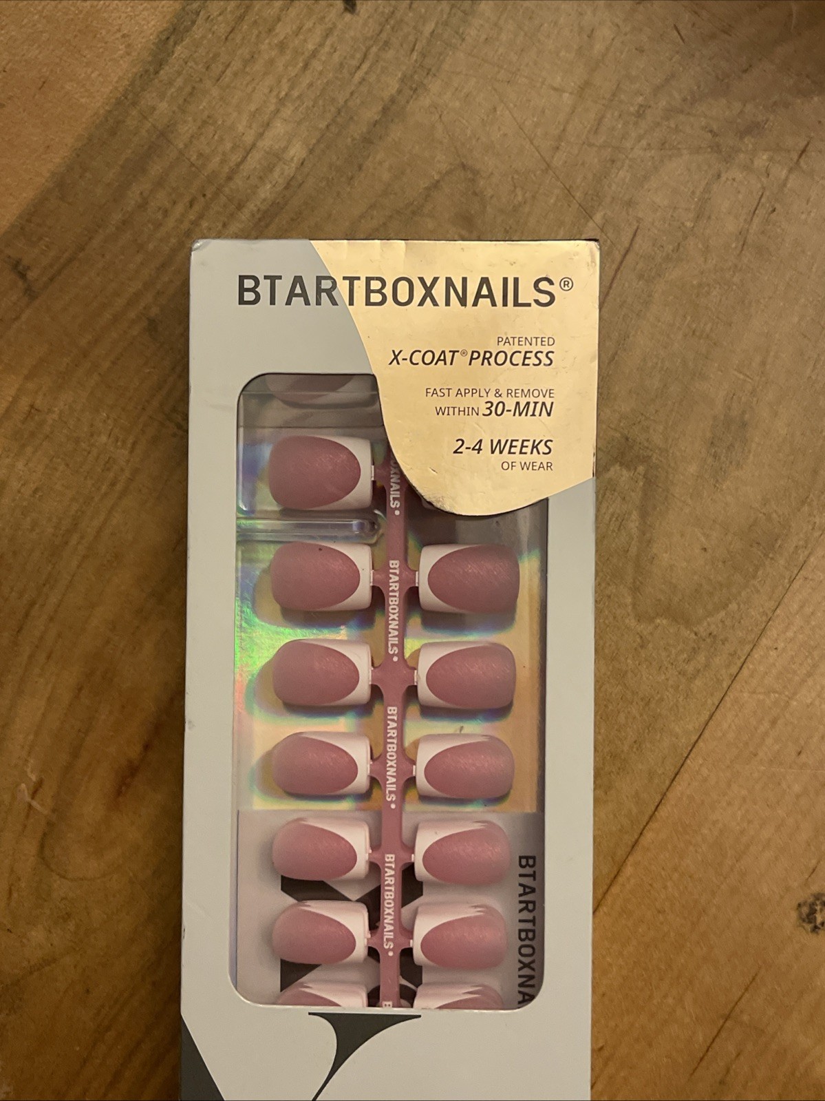 BTARTBOXNAILS X-Coat PRESS Nails Kit French Tip 96 Pcs 2-4 Weeks Of Wear NEW￼￼