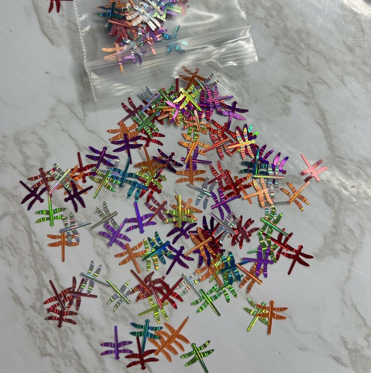Holographic Multicolor Fireflies Nail Glitter | 1 TSP | Gel Nail Art & Acrylic