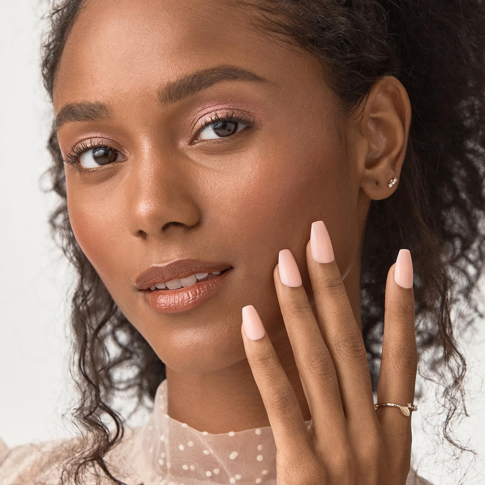 KISS imPRESS Color Press-On Nails Polish-Free Manicure Set, ‘Serendipity’,