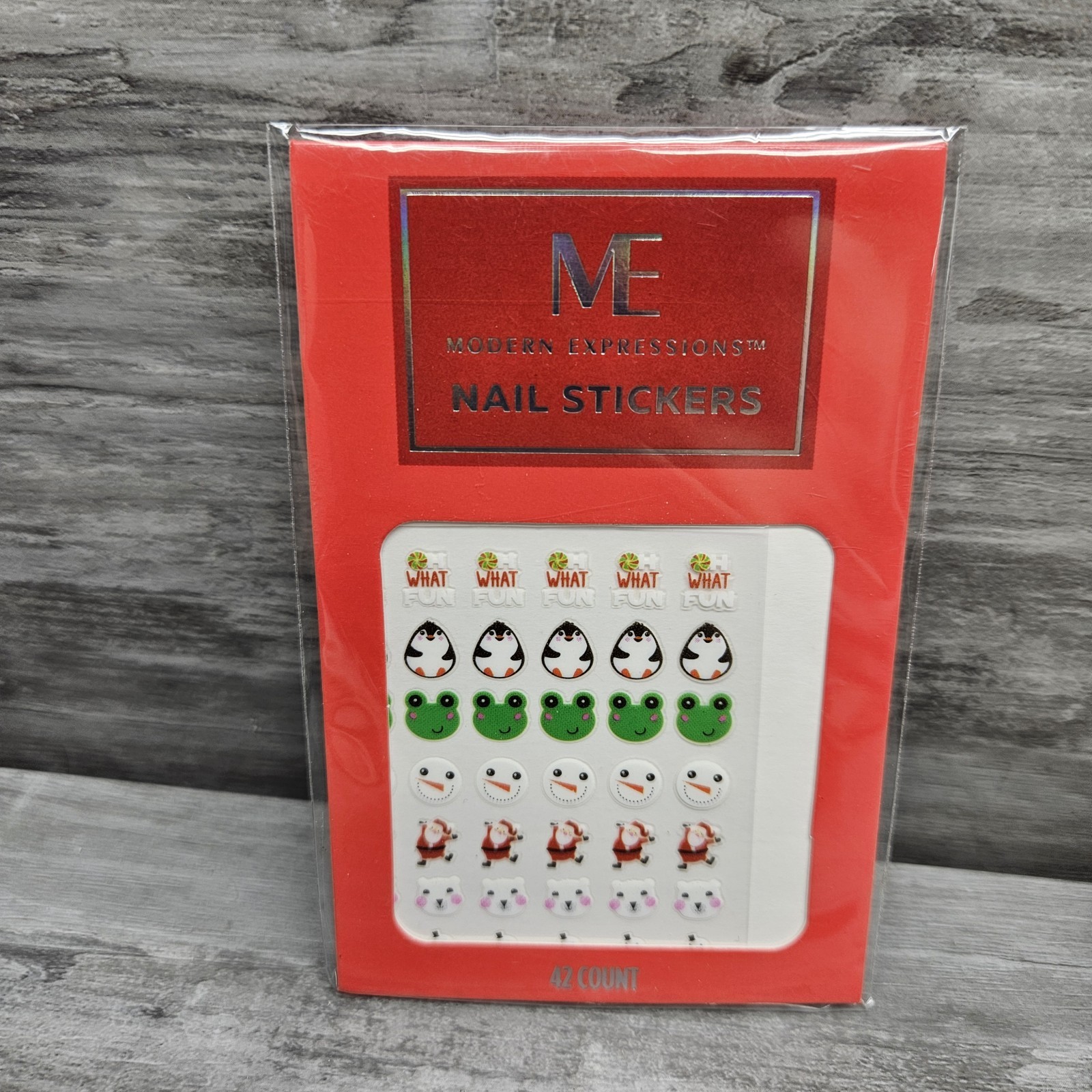 Modern Expressions ~Christmas Theme Gel Nail Polish Stickers Lot (6)