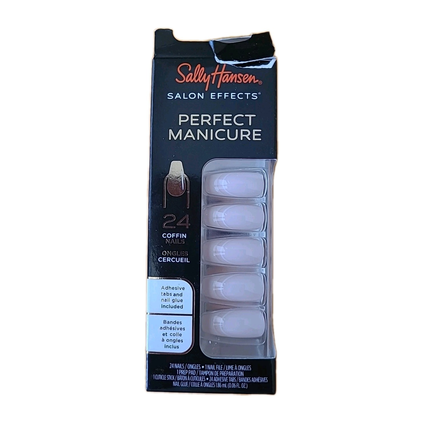Sally Hansen Salon Effects Perfect Manicure Press-On Nails Kit CO361 On Pointe