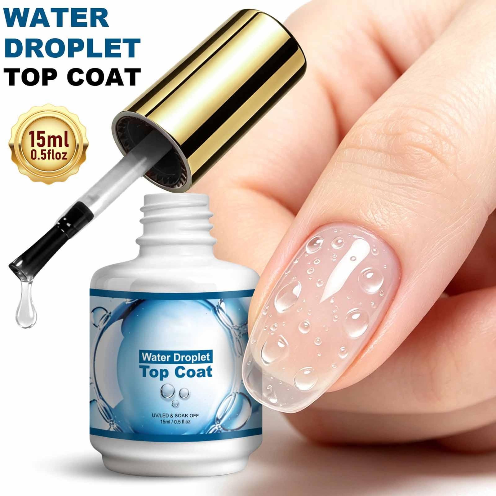 Water Droplet Top Coat Water Drop Gel Nail Polish Clear Sculpting Gel Nail Art