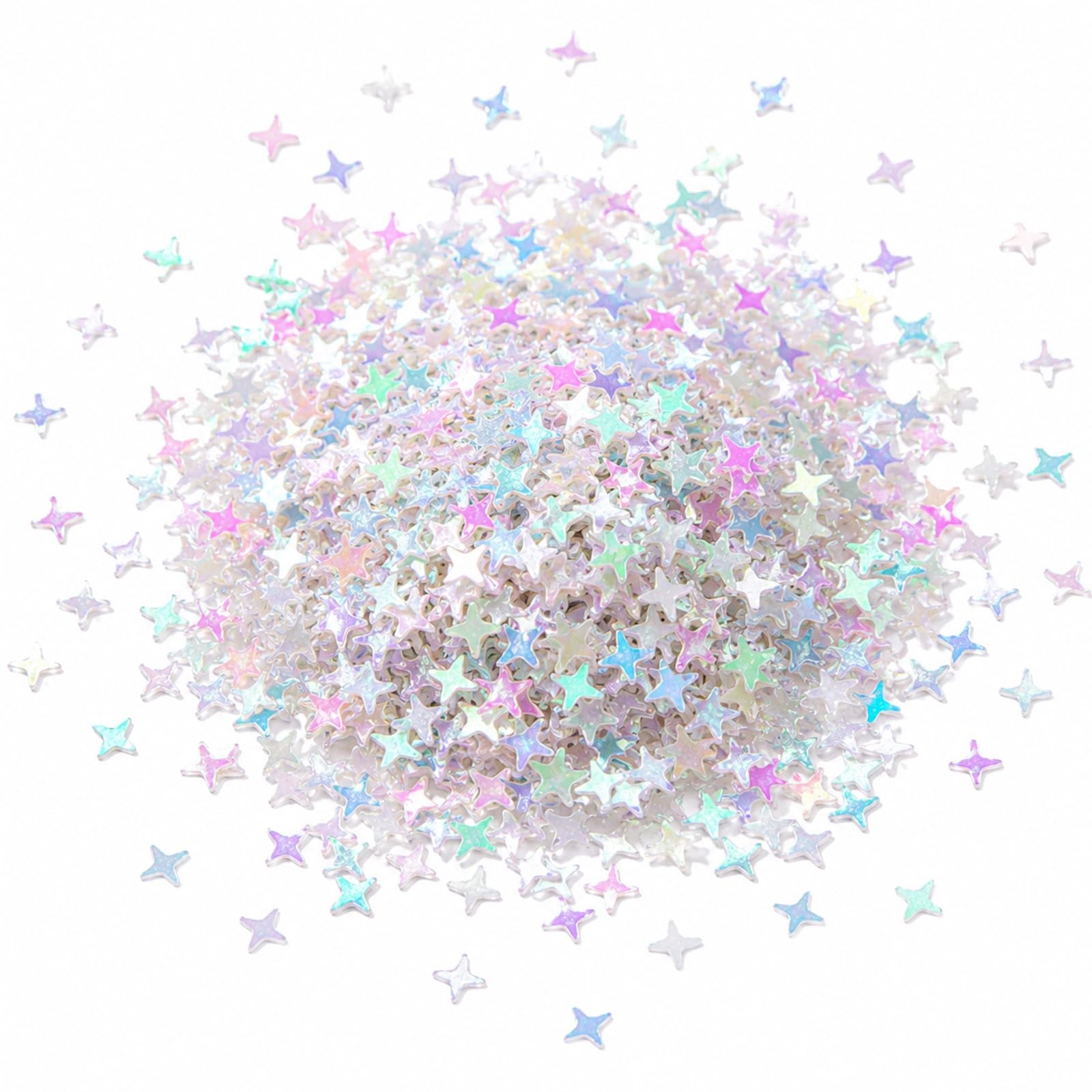 BHKTKHT Holographic 4-Point Star Glitter for Nails, Resin and Crafts | Ultra-…