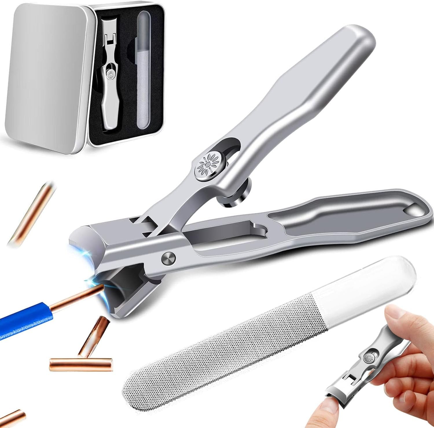 German Nail Clippers for Men Women, 2026 Upgraded Ultra Sharp Stainless Steel