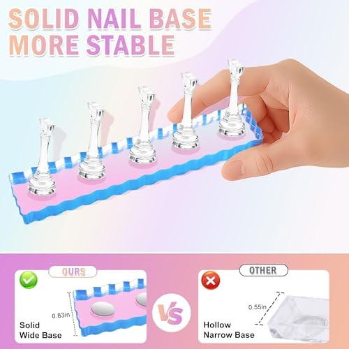 Nail Stand for Press Ons, Nail Holder for Painting Nails, Press on Nail Clear
