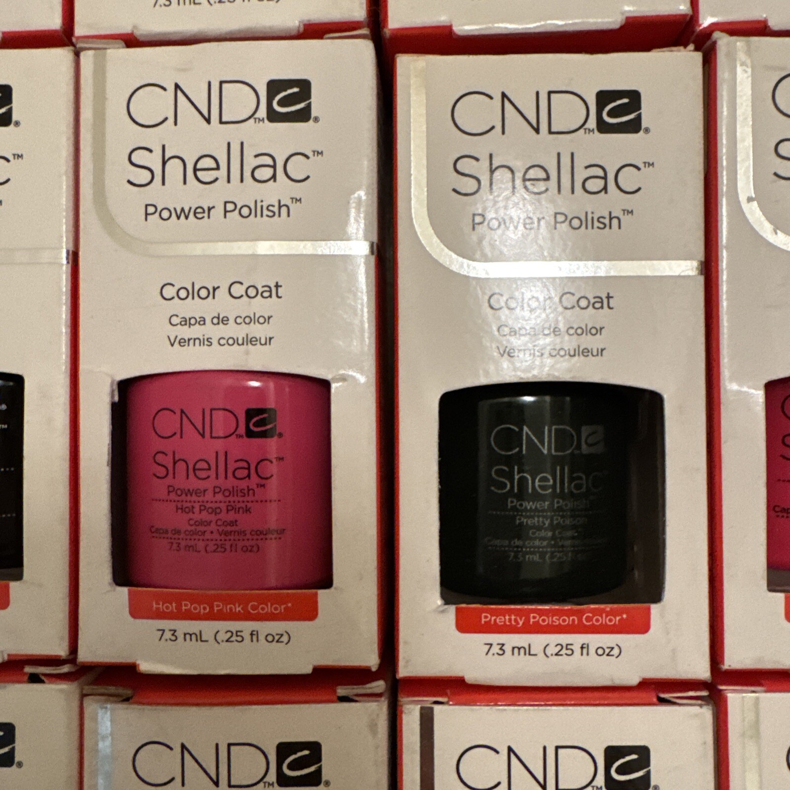 18 Bottles Lot New CND SHELLAC Power Polish UV Gel Nail Color Coat $400 Variety