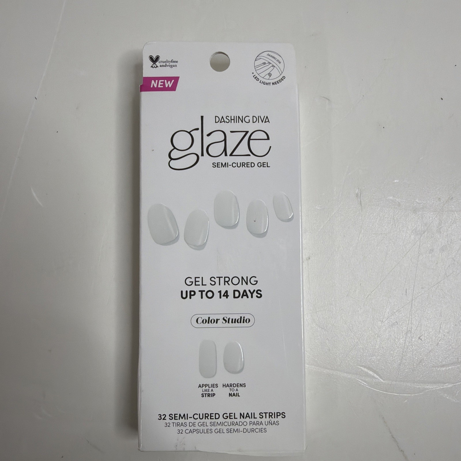 Dashing Diva Glaze Semi-Cured Gel White Syrup – Sealed