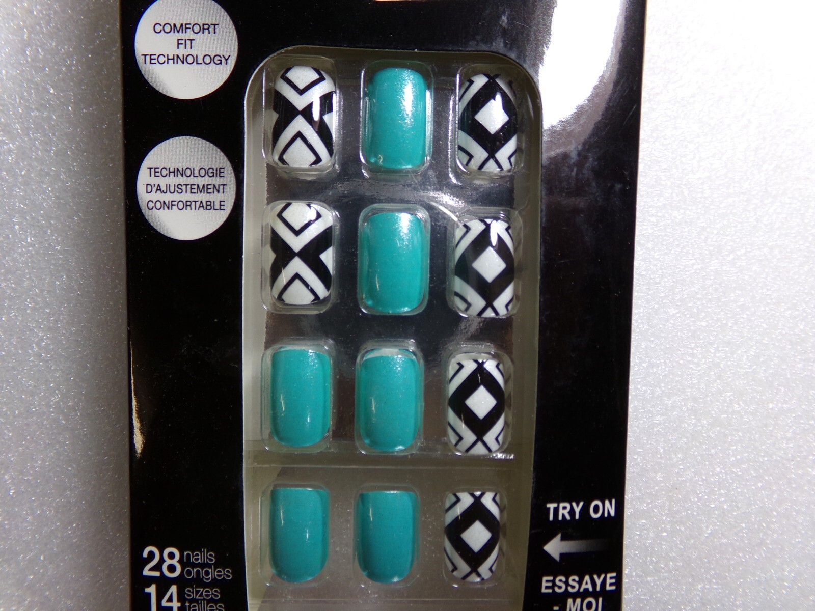 Sensational Salon Nails Manicure Easy Pre-Glued Nails ~ Pick Your Style~NEW