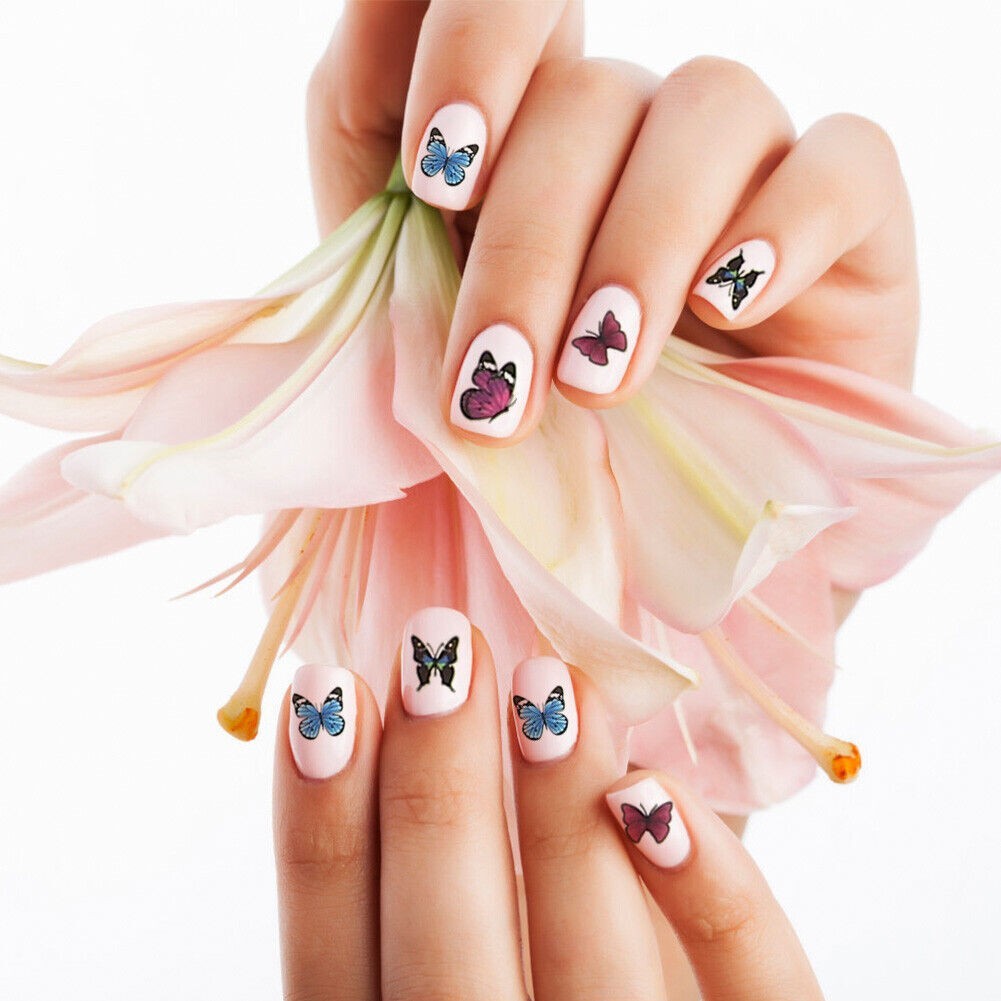 50 Sheets Mixed Flower Cartoon Nail Art Water Transfer Sticker Nail
